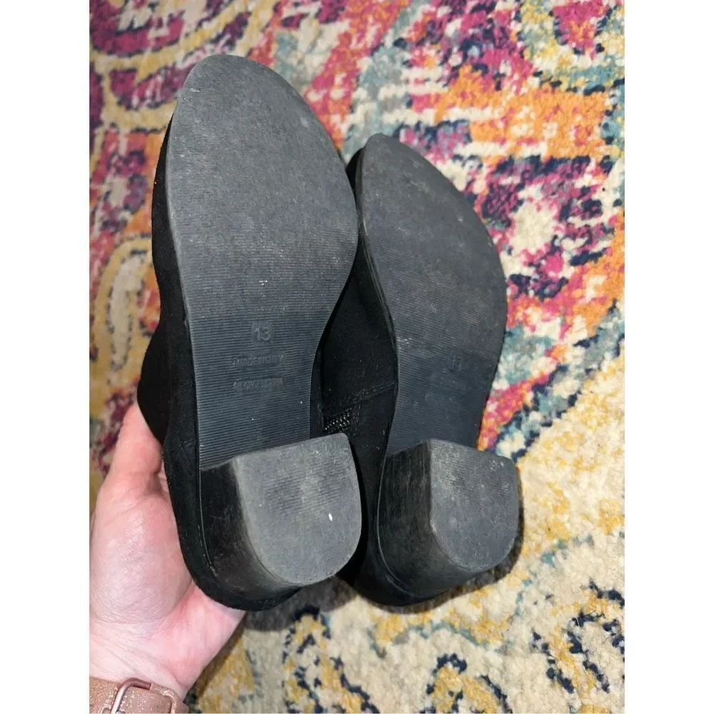 Little Girls Black Boutique Boots